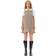 Ganni Beige Check Mini Dress Women's