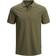 Jack & Jones Plain Shirt Collar Polo - Green/Olive Night