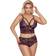 Cottelli Collection Curve Purple Lace Bra Set