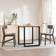 vidaXL 357883 Black Table Leg 73cm