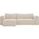 Carryhome Ecksofa Creme Sofa 245cm 3 Seater