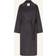 Calvin Klein Double Face Wool Wrap Coat Brown