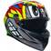 AGV K3 Graphic Motorcycle Helmet Birdy 2.0 Grey Yellow Red (58cm) Black/grey/red