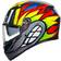 AGV K3 Graphic Motorcycle Helmet Birdy 2.0 Grey Yellow Red (58cm) Black/grey/red