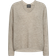 Mos Mosh MMThora V-neck Knit Stickat Feather Gray