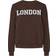 Pieces Sudadera 'PCSASIE' - Chocolate/Blanco