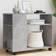vidaXL 853149 Concrete Grey Småbord 35x70cm