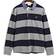 Gant REG Chambray Stripe Heavy Rugger, Grå melange