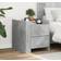 vidaXL 848286 Concrete Grey Bedside Table 45x50cm