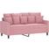 vidaXL 359306 Pink Sofa 158cm 2 Seater