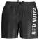 Calvin Klein Medium Drawstring Zwemshort - Zwart/Wit