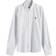 AMI Paris Heart Striped Button Down Oxford Shirt - Black/Natural White