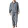 Calvin Klein Button Down Pant Set Steady Stripe - Gris