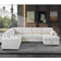 Latitude Run Modern Corduroy Sectional With Storage Chaise Lounge 117.5 x 34.5 x 91.0 in D Sofa 117.5" 6 Seater