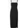Selected Femme Stropløs Midikjole Sort