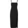 Selected Femme Stropløs Midikjole Sort