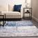 OHS Abstract Flat Rug 80 x 150 - Navy Blue cm