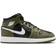 NIKE Air Jordan 1 Mid GS - Black/Medium Olive/White