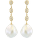 Effy Drop Earrings - Gold/Diamonds/Pearls