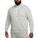 Nike Sportswear Club Men's Brushed Back 1/2 Zip Pullover - Dark Grey Heather/White