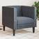 vidaXL 372674 Dark Grey Lænestol 70.5cm