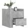 vidaXL 848286 Concrete Grey Bedside Table 45x50cm