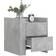 vidaXL 848286 Concrete Grey Sengebord 45x50cm