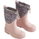 Wheat Thermal Snow Boots Drizzle - Winter Flowers