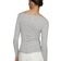 Mango Ribbed Long-Sleeved T-shirt - Grey