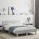 vidaXL Headboard LED Lighting Sängram 125x193cm