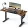 Songmics Electric Sit-Stand Desk Rustic Brown/Black Skrivbord 60x120cm