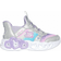 Skechers Toddler Slip-Ins Infinite Heart Lights Sneaker - Silver/Multi