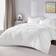 CozyLux California King Seersucker Comforter Set with Sheets 7-Pieces Bed Linen White (259.1x274.3cm)