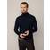 Hackett London Merino Wool & Silk Blend Zip-Through Jumper - Midnight Blue