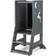 Costway Grey Kids Kitchen Stool Helper with Chalkboard and Whiteboard