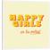 Ebern Designs Happy Girlstypography by Show Me Mars White Framed Art 45.7x45.7cm