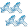 Avent Philips Soothie 0-3 Monate Kiefergerechter Baby Schnuller 4er-Pack SCF190/41