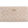 Coach Slim Zip Wallet In Signature Canvas - Gold/Sand/Chalk