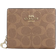 Coach Snap Wallet In Signature Canvas - Gold/Tan/Brown