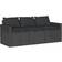 vidaXL 3-Personers Havesofa Med Hynder Polyrattan Sort Sofa
