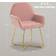 Homcom Modern Pink Kitchen Chair 85cm