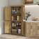 Homcom Boho Natural Storage Cabinet 31.5x64"