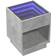 vidaXL 3284080 Concrete Grey Mesita de noche 40x40cm