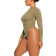 SKIMS Long Sleeve Crew Neck Bodysuit - Khaki