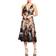 Dress The Population Audrey Floral Appliqué Lace Dress - Black/Nude