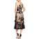 Dress The Population Audrey Floral Appliqué Lace Dress - Black/Nude