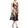 Dress The Population Audrey Floral Appliqué Lace Dress - Black/Nude