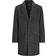 Jack & Jones wool blend overcoat in grey herringbone