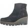 Gabor 'Utopia' Chunky Wedge Heel Ankle Boots Jet Black