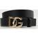 Dolce & Gabbana DG leather belt gold 90CM
